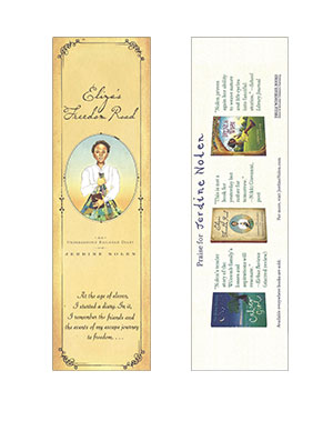 Eliza's Freedom Road bookmarks